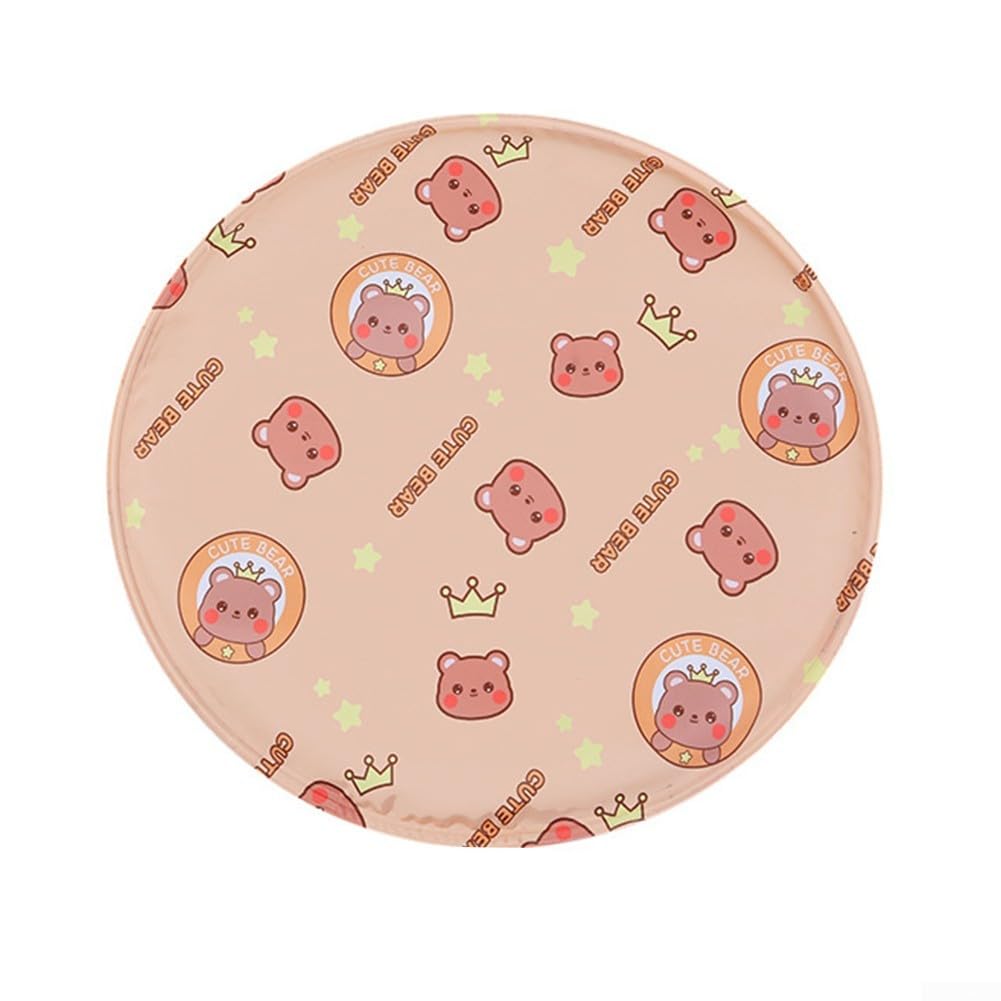 DAZZLEEX Faltbares rundes Kühlgelkissen für Haustiere, bequem für Reisen und Outdoor-Aktivitäten (A 30 cm)