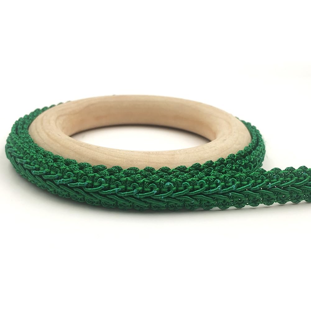 Ruban en dentelle verte de 12mm pour bricolage créatif, décoration de table et loisirs