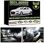 Fyre Flys 8 Piece White LED Interior dome Lights Kit for 2019-2021 Huyndai Veloster Super Bright 6000K 3014 Series SMD Package and Install Tool