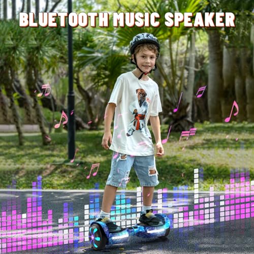 Image of SIMATE Scooter, Bluetooth Speakers and LED Light-Up Wheels, APP Control, Dual 250W Motors, 8.5 mph Max Speed & 8.5 Miles Max Range, Gifts for Kids Adults Girls Boys
