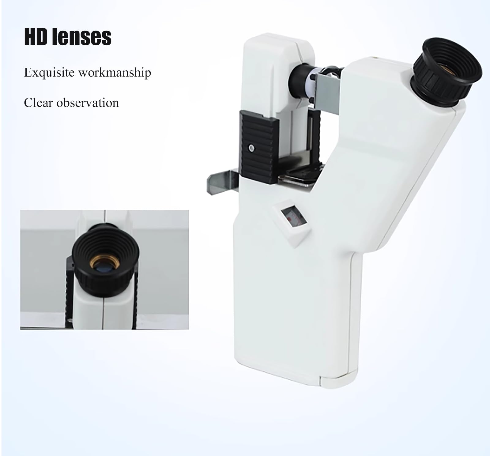 Lentómetro de optometría, lente manual manual con lentes HD, escala precisa, para tiendas ópticas, salas de optometría, uso doméstico