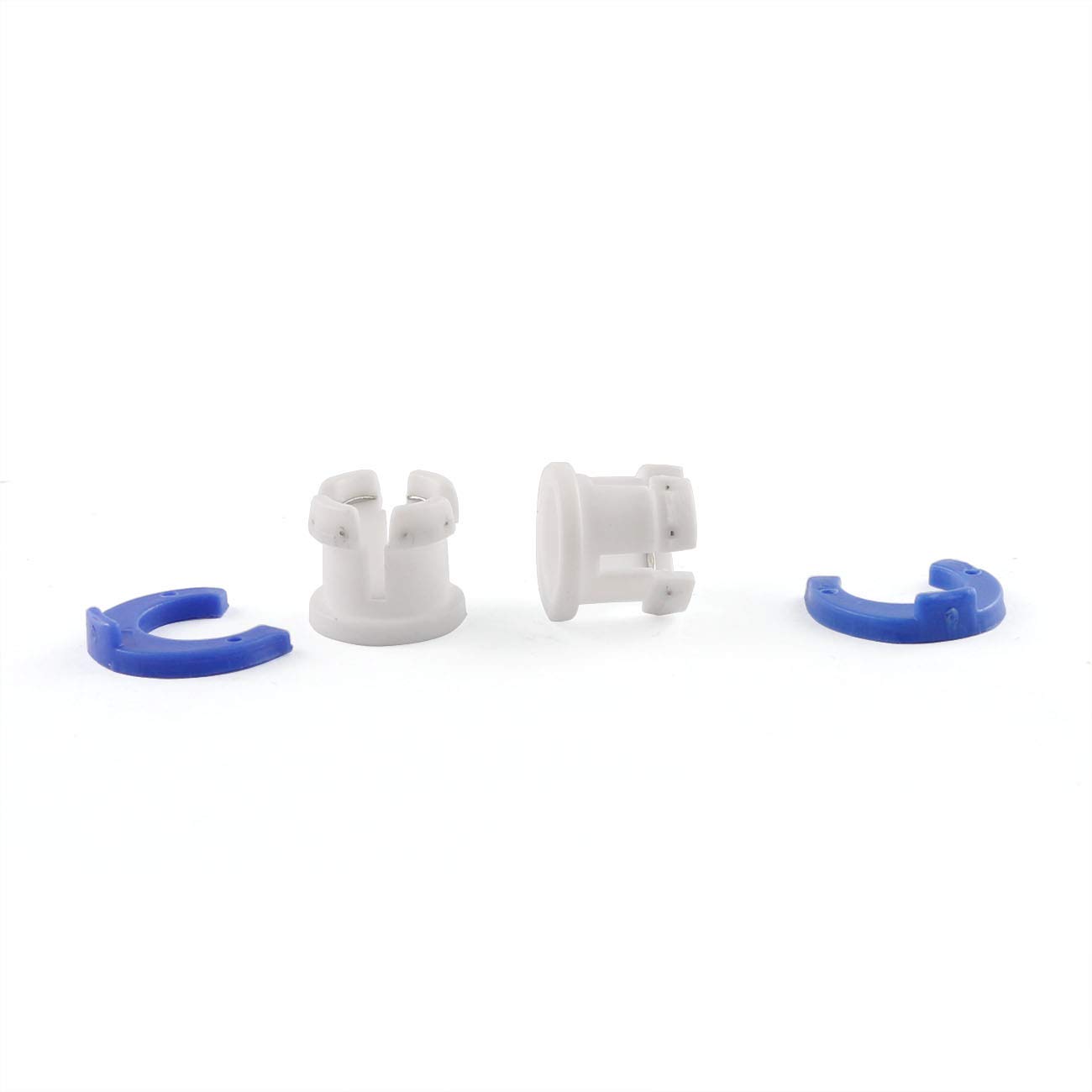 Produktbild von YINETTECH 10 Sets Rohrkupplungs-Clips Für 3D-Drucker – Passend Für Ultimaker 2, 6-mm-Bowdenrohr, Weiße & Blaue Sicherungsclips