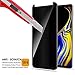 Galaxy Note 9 Privacy Screen Protector, Tempered Glass Anti Spy/Peek/Glare Anti Scratch Anti Fingerprint Bubble Free Case Friendly Easy Install 9H Hardness for Samsung Galaxy Note 9 [2 Pack]