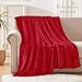 Exclusivo Mezcla Extra Large Fleece Throw Blanket for Couch, Sofa, 300GSM Super Soft and Warm Blankets, Red Throw All Season Use, Cozy, Plush, Lightweight, 50x70 Inches