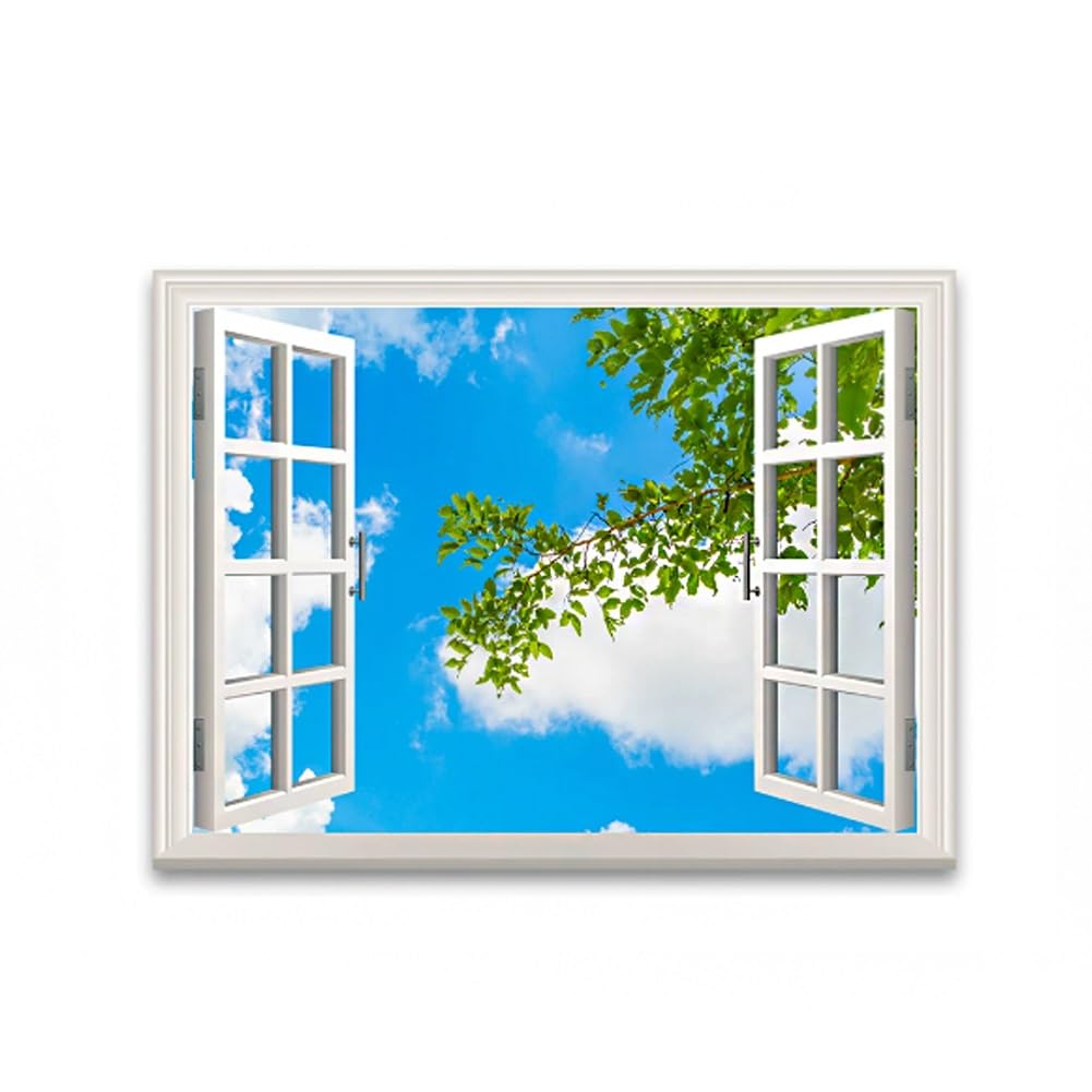 Ventana LED para dormitorio que recrea un paisaje natural en tu pared