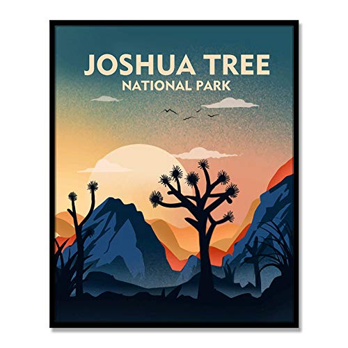 Joshua Tree National Park Print, National Park Minimalist Modern Poster, Joshua Tree Poster, National Park Art, UNFRAMED 8x10inch