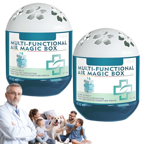 2 Pcs Staubfänger Wohnung Multi Functional Air Magic Box Staubfrei Zuhause Indoor Luftreinigung Staub Entfernung Magic Box Staubsammler Staubfreies Zuhause Automatische Staubabsaugung