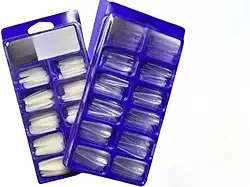 KIT UNHA POSTIÇA REALISTA - Leitosa ou Transparente (LEITOSA)