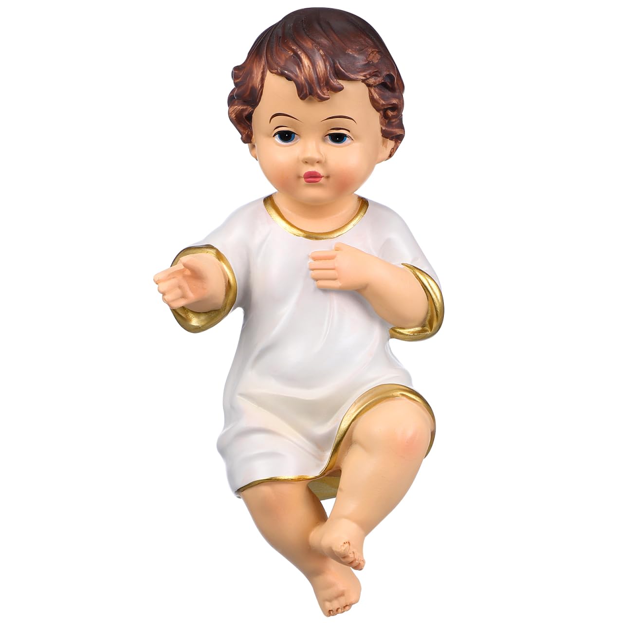 Figurine de bébé Jésus VILLCASE statues de Jésus en résine pour crèche de Noël 6 cm