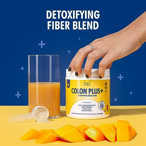 Colon Plus, Colon Cleanser, Dietary Psyllium Husk Fiber and Probiotics Supplement, Helps Promote Regularity, Helps Support Intestinal Health and Promote Digestive Health, 30 Servings, Mango Flavor - Image 4