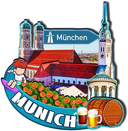 Germany Munich Wooden Magnet 3D Fridge Magnets Travel Collectible Souvenirs Decorations Handmade Crafts-2 image 5