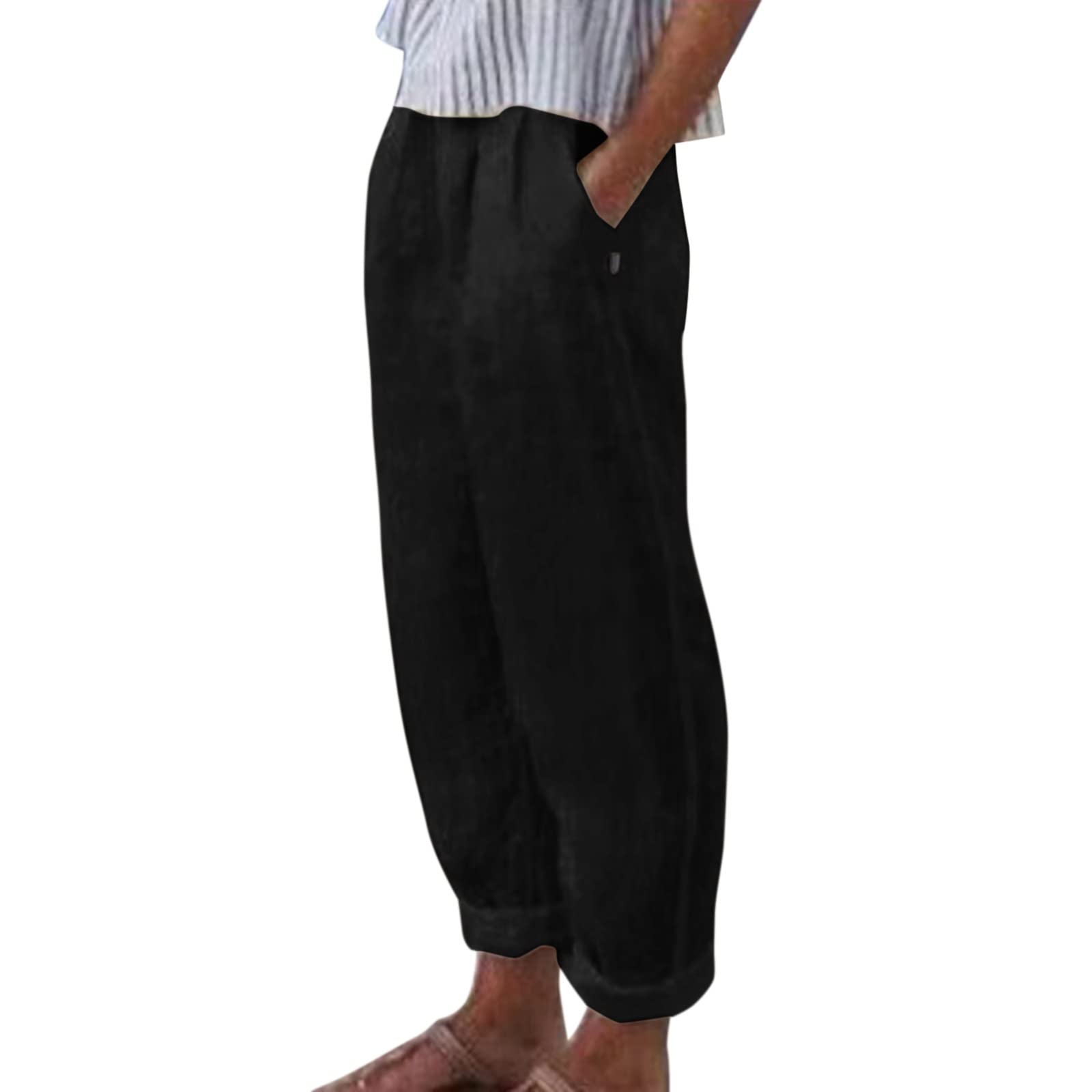 Women High Waisted Wide Leg Pants Fashion Drawstring Elastic Trousers Comfy Straight Leg Women Casual Pants for