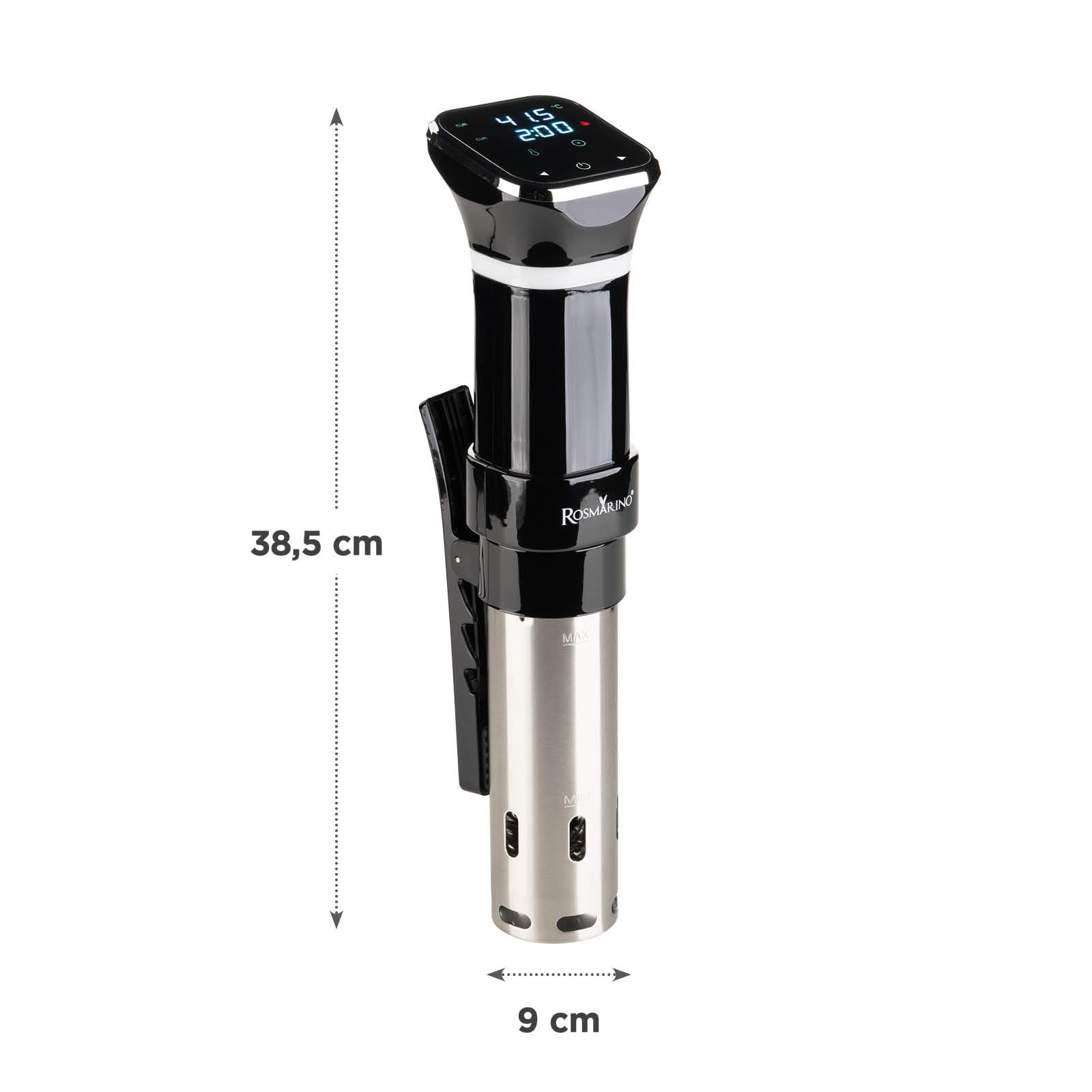 Rosmarino Sous Vide Sous Vide Stick – Präzisionsgaren, Sous Vide Garen, Küchengerät Sous Vide, Vakuumgaren, Sous Vide Gerät mit Temperaturregler