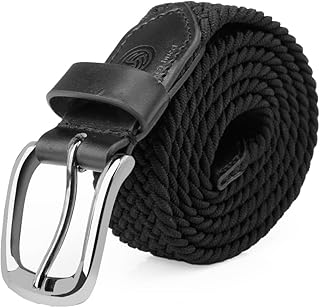 bacca bucci Men's Premium Elastic Braided Stretch Belt—Perfect for Golf, Casual, and Everyday Wear-picture-22