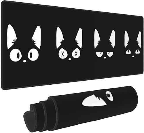 Alfombrilla grande para mouse con diseño de mariposa y polilla de hongo, alfombrilla de mouse para juegos XXL extendida, alfombrilla de escritorio