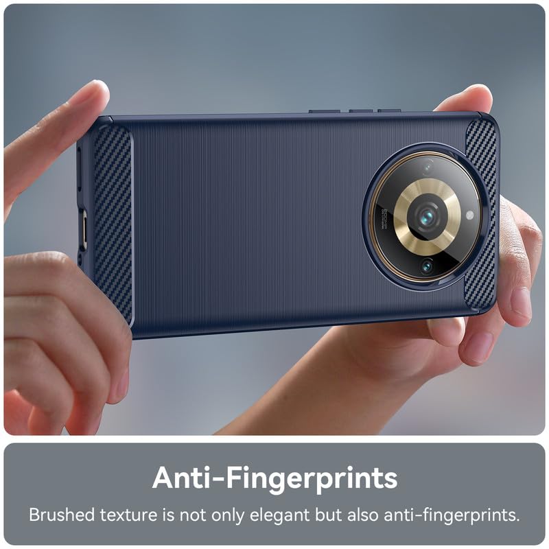 Image of Basic Case for Realme 11 Pro /Narzo 60 Pro 5G /11 Pro Plus (Carbon Fibre Blue)