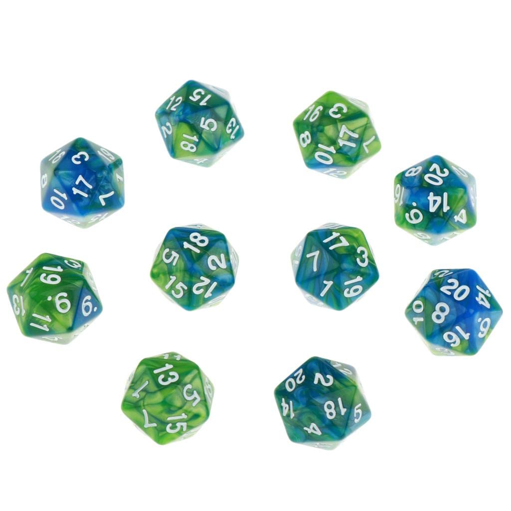 Dé Polyédrique Œil De Dragon – Résine Transparente 3x3x3 Cm – 20 Faces – Inclusions – Pour Jeux De Rôle Et Collection