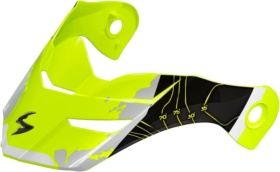 ScorpionEXO AT960 Optional Replacement Peak Visor Topographic Hi-Vis/Black