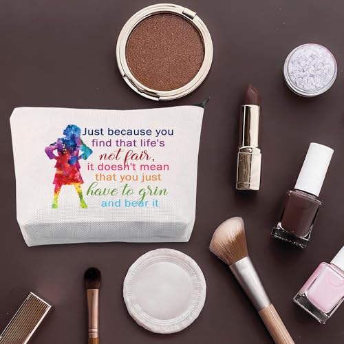 PLITI Matilda The Musical Inspired Gift Broadway Musical Quote Gift Matilda Musical Merchandise Theatre Drama Makeup Bag (Just Because Musical bagU) - Image 4
