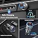 4-Port USB C Car Charger for iPhone 17/16e/15 Pro Max, 65W Multi Port PD+QC 3.0 Fast Charging Dual 12V USB-C&USB-A Car Charger Cigarette Lighter Adapter Voltmeter for iPhone Air 17 16 15 Pro