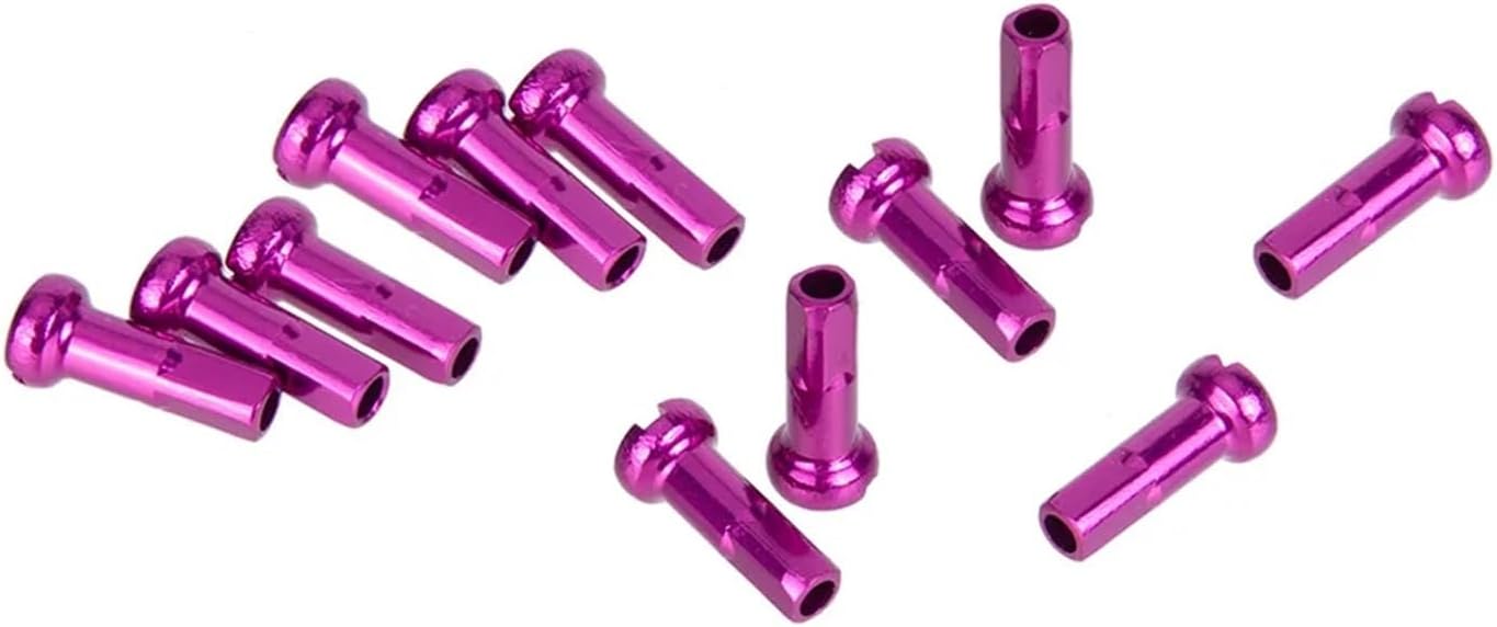 Spoke Nipples 100PCS Bicycle Spoke Nipples 2.0 * 14mm Aluminum Alloy Cycling Multiple Color Nipples