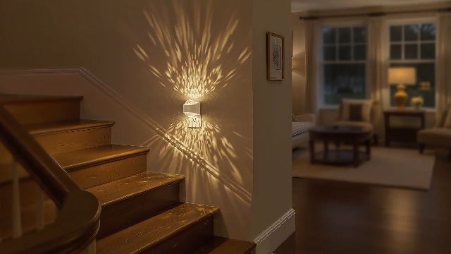 Image of JandCase Night Lights Plug into Wall, 2 Pack 3000K Soft White Star Projector Night Light, Automatic Galaxy Nightlight Plug in with Light Sensor for Bathroom Hallway Room Decor