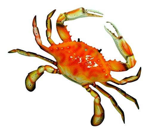 LX Hand Painted Red Crab Beach Tiki Bar Wall Mount Decor 6"