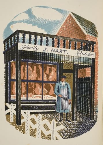 Pintura decorativa de Eric Ravilious, famoso cuadro Macellaio di famiglia 60x90cm
