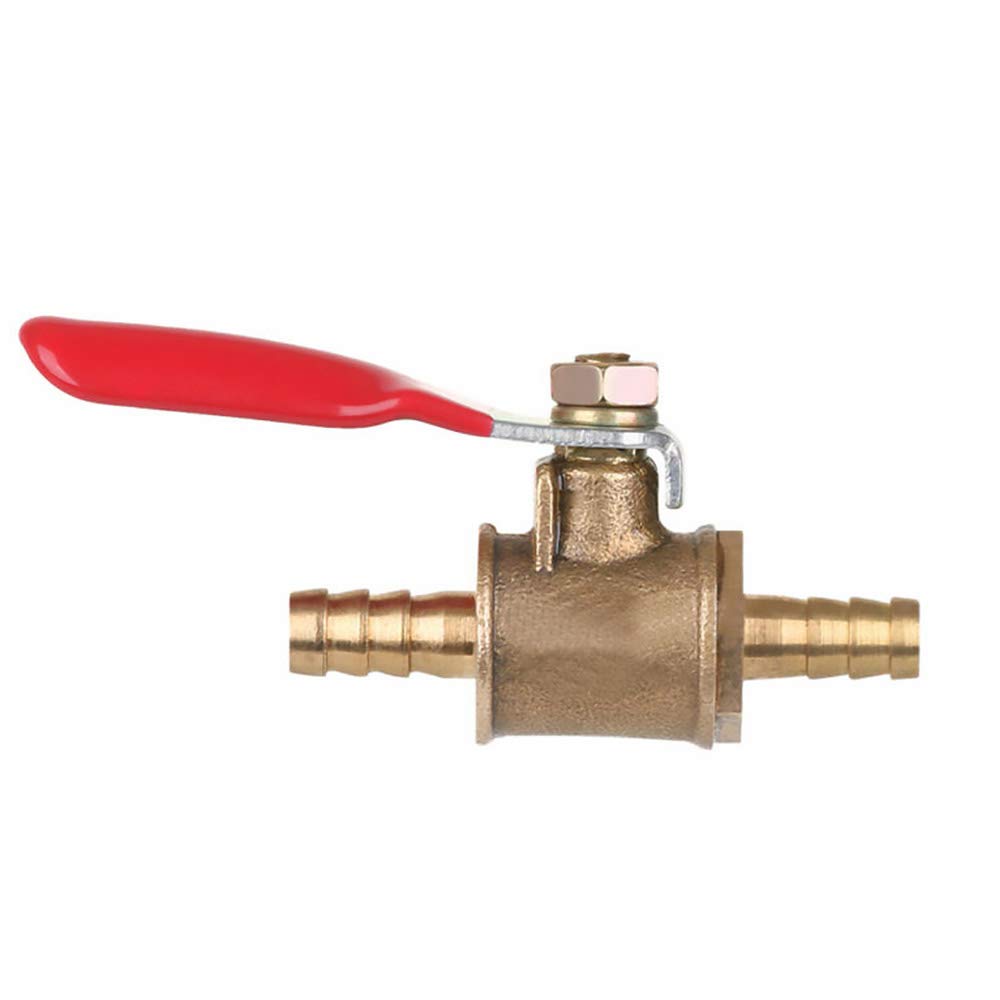 Valvole A Sfera In Ottone 1/2 Pollice Per Tubo – 2 Pezzi, Rubinetto Intercettazione Per Acqua, Aria, Olio, Gas, Giardino - 6