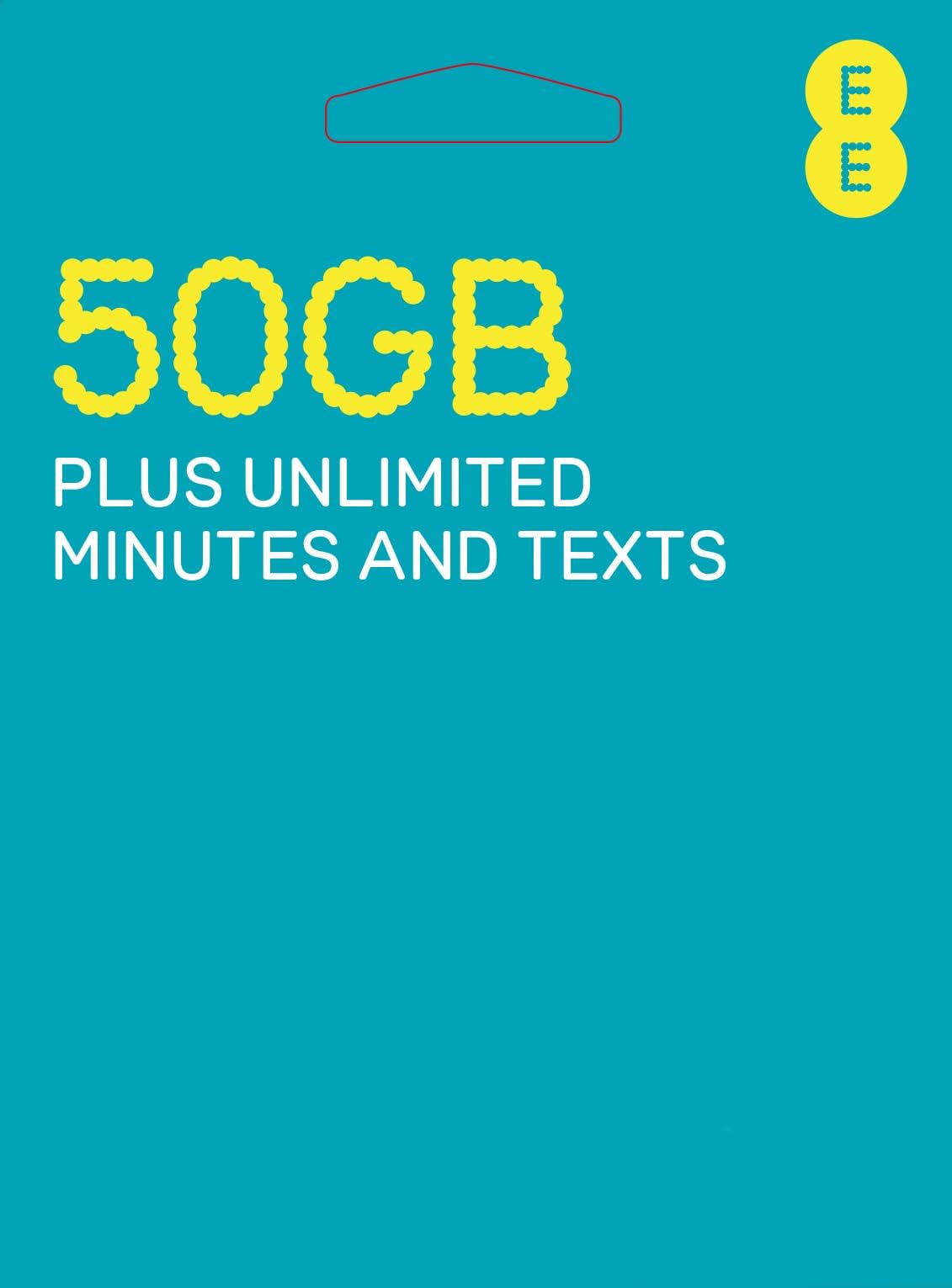 EE 50GB Data Sim includes £20 pre-paid credit, 50GB Data, Unlimited ...