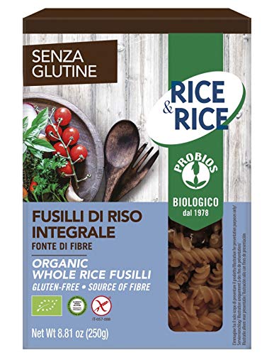 Rice&Rice Espirales 100 Arroz Integral Bio 250 Gr Sin Glute Arroz Y Pasta 300 g