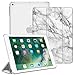 Price comparison product image FINTIE Case for iPad 9.7 2018/2017, iPad Air 2, iPad Air - Lightweight Slim Shell Cover with Translucent Frosted Back Protector, Auto Wake/Sleep for iPad 6th / 5th Gen, iPad Air 1/2, Marble White