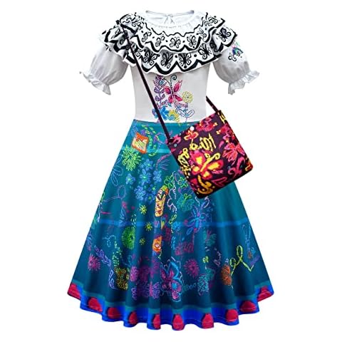 Kids Funny Cartoon Character Fashion Butterfly Dress Girls Dress Up Costume with Bag Cover