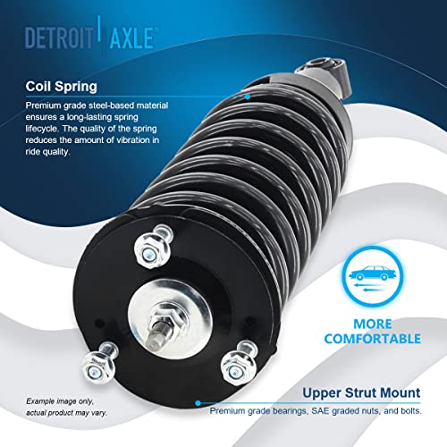Image of Detroit Axle - 4WD Front 10pc Struts Kit for 96-02 Toyota 4Runner, Struts & Coil Spring Tie Rods Sway Bars Lower Ball Joints 1996 1997 1998 1999 2000 2001 2002 Replacement Suspension