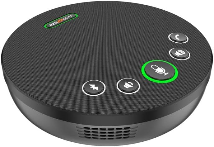 BZB GEAR USB/Bluetooth Desktop Conference Speakerphones with 360 Audio Pickup up to 16ft - BG-OMNITALK