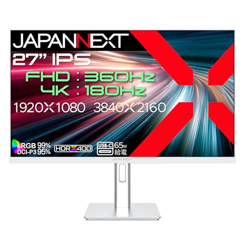 Amazon.co.jp: JAPANNEXT 27インチ IPSパネル DFR(4K:180Hz/フルHD