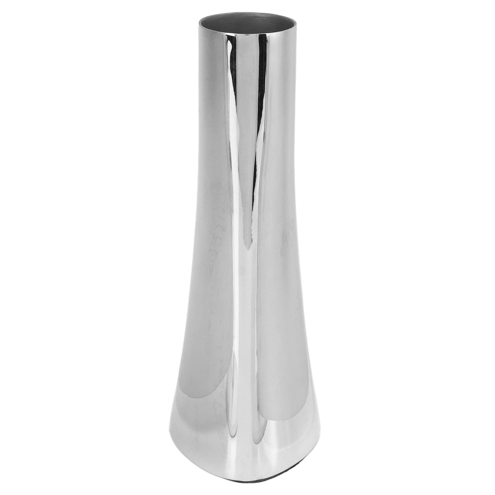 Soporte para arreglos florales de mesa con base pesada anticaídas en acero plateado