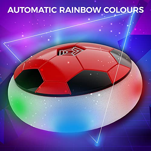 Image of Mirana B-Type USB Rechargeable Battery Powered Hover Football Indoor Floating Hoverball Soccer | Air Football Smart | Original Made in India Fun Toy for Boys and Kids (Magenta)