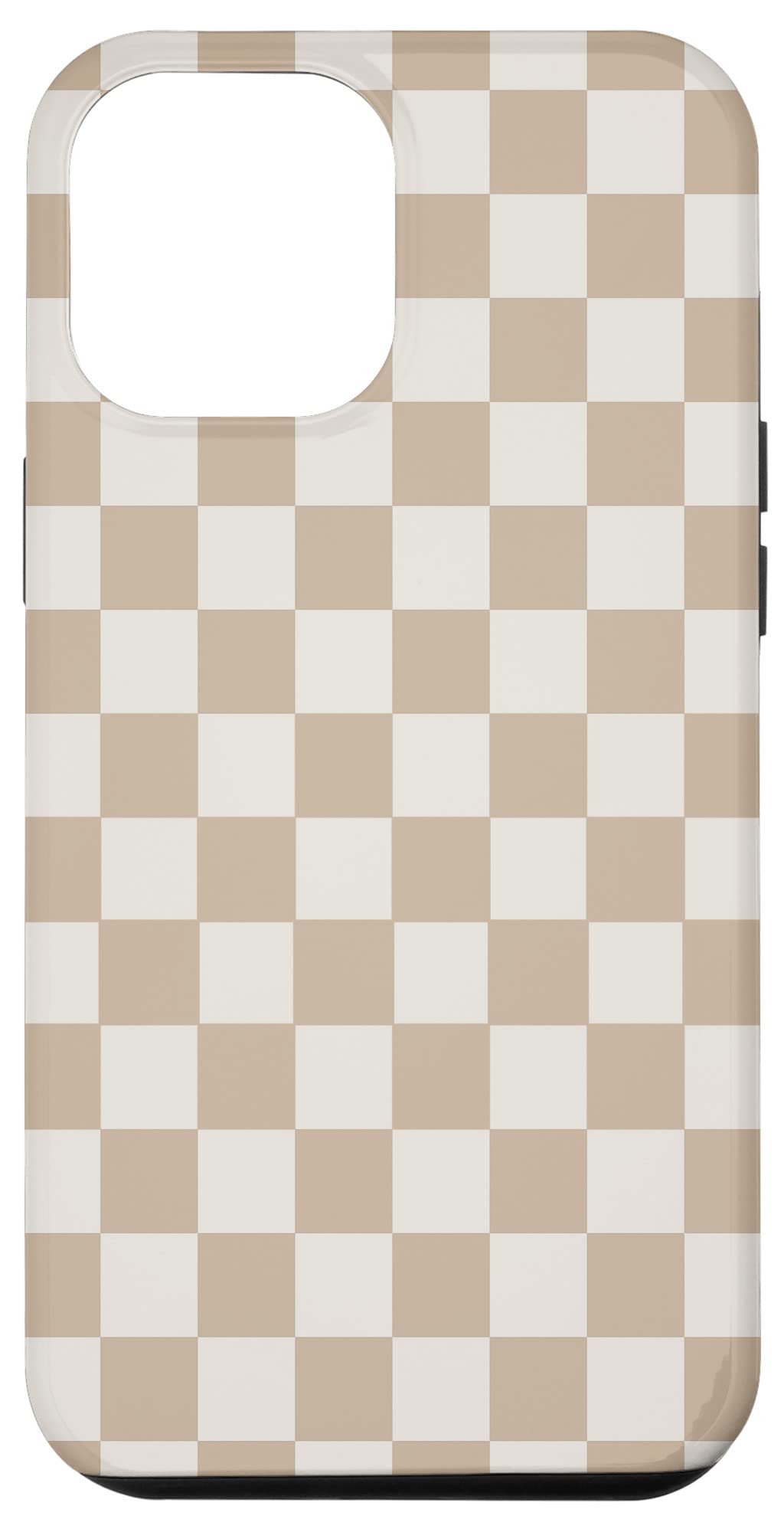 Vanilla And Cream Checkered Classic Checker Pattern Case for iPhone 12 Pro Max