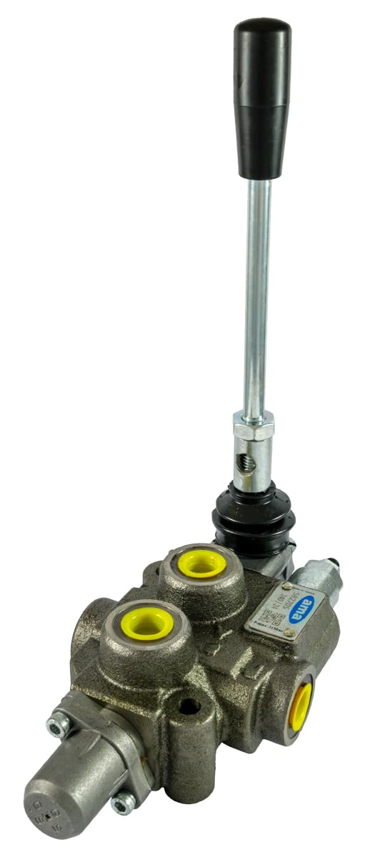 Ama Distributore Oleodinamico Basic per Trattori – 3/8” con 1 Leva, Flusso Costante 40 L/min, Pressione Massima 180 Bar