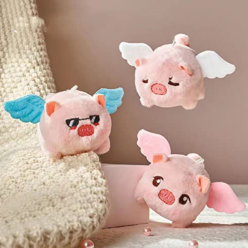 Sxhlseller Peluche de Cochon Volant Mignon, Jouet de Cochon Volant Secouant la Queue de, Cercle...