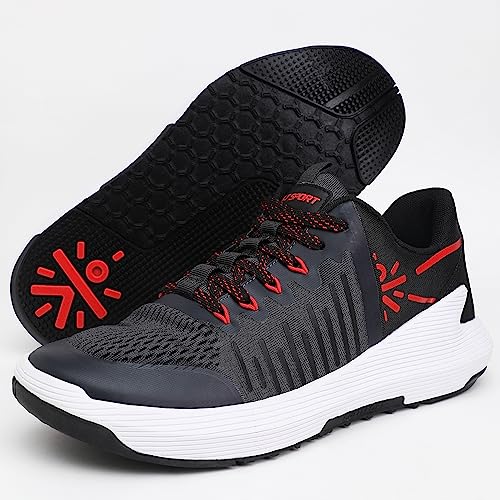 Image of CULT Men's Impact Training Shoes, Enhanced Grip, Multi-Directional Flexibility, High Energy Return, Engineered Mesh Upper, Lace-Up, Pull Tabs, Reinforced Heel & Toe Cap
