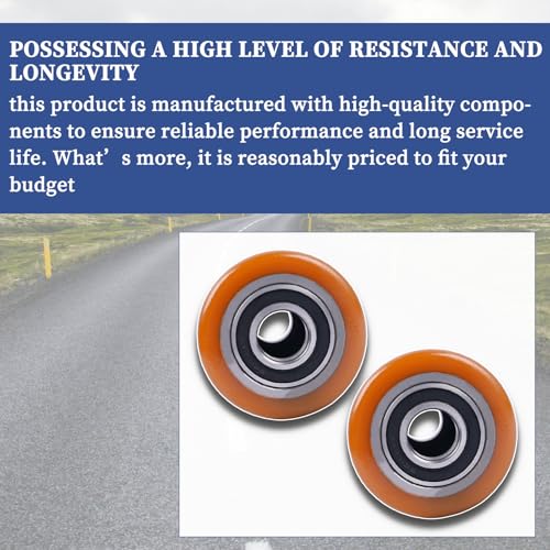 Image of Load Wheel Compatible with Toyota 8HBW23 Model Electric Pallet Jack Lift Truck 2 Pcs Wheels