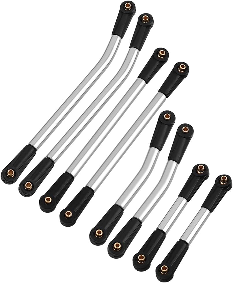 High Clearance 4 Links Set Stainless Steel Linkage kit for Axial SCX24 1/24 RC Crawler AXI00005 Dodge Power Wagon Upgrade Parts (Gladiator)