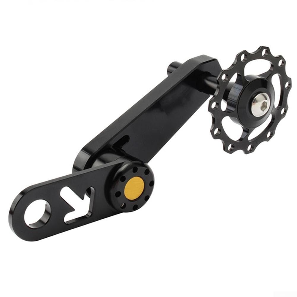 Ajustador de cadena para bicicletas de una sola velocidad y engranaje fijo | Tirador de eje de acero