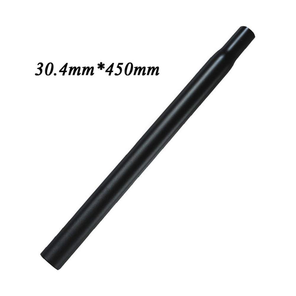 SENQI Tige de selle de vélo VTT en alliage d'aluminium tube φ25.4/27.2/28.6/30.4/30.8/31.8/33.9 mm 350/450/500/530 mm, noir, 30.4*450mm black