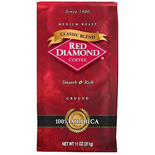 Red Diamond Classic Blend Ground Coffee 11oz Bag, 3 - Pack