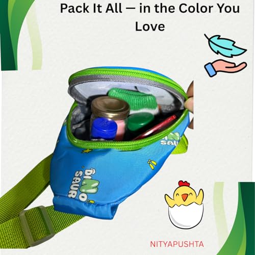 Image of Kids Small Cartoon Design Sling Crossbody Shoulder Bag for Boys & Girls, School Travel & Casual Backpack with Adjustable Strap for Children & Toddlers