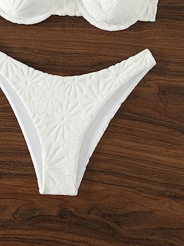 SOLY HUX Women's Two Piece Swimsuit Bathing Suits Solid Underwire Bikini Sets4