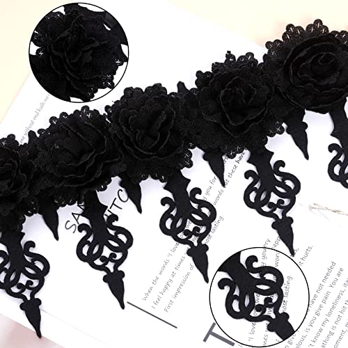 2Pcs Vintage Rose Flower Crown Headband Gothic Floral Headpiece Wedding Bridal Halloween Party Queen Headpiece Festival Hair Wreath, Black And Red #TOP2